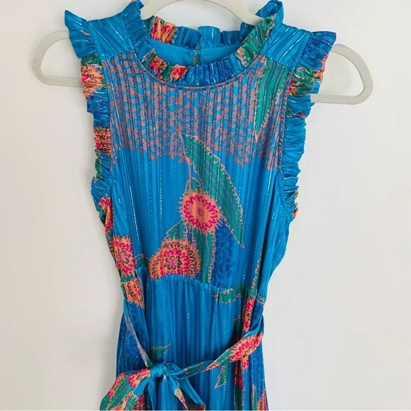 Like New Marie Oliver Alice Dress in Peacock Print - Picture 9 of 9